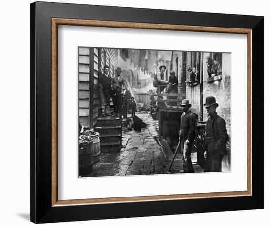 Riis: Bandits' Roost, 1887-Jacob August Riis-Framed Photographic Print