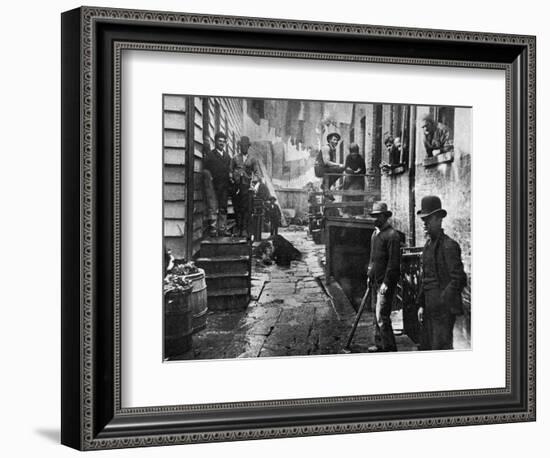 Riis: Bandits' Roost, 1887-Jacob August Riis-Framed Photographic Print