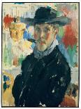 Self Portrait with Cigar, 1913 (Oil on Canvas)-Rik Wouters-Framed Giclee Print