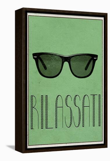 RILASSATI (Italian -  Relax)-null-Framed Stretched Canvas