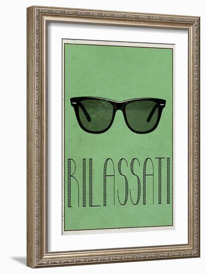 RILASSATI (Italian -  Relax)-null-Framed Art Print