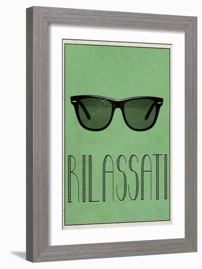 RILASSATI (Italian -  Relax)-null-Framed Art Print