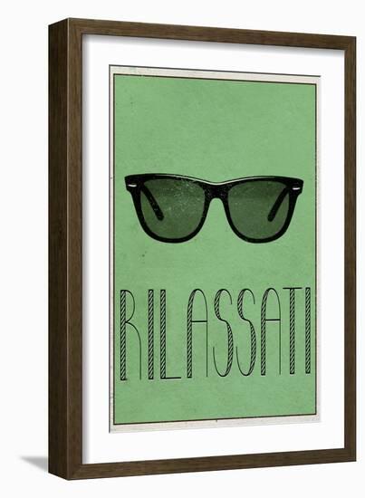 RILASSATI (Italian -  Relax)-null-Framed Art Print