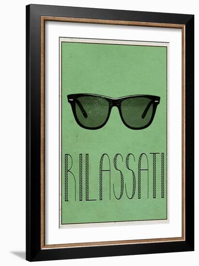 RILASSATI (Italian -  Relax)-null-Framed Art Print