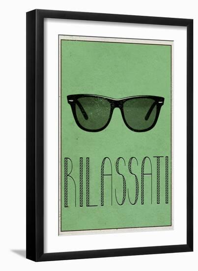 RILASSATI (Italian -  Relax)-null-Framed Art Print