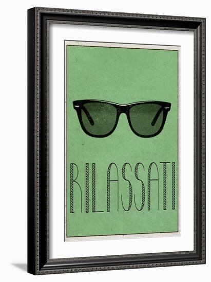 RILASSATI (Italian -  Relax)-null-Framed Art Print