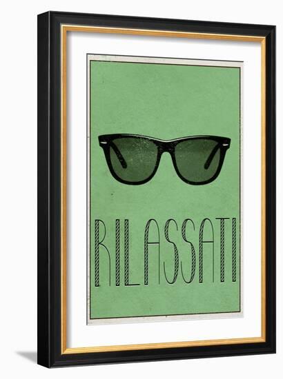 RILASSATI (Italian -  Relax)-null-Framed Art Print