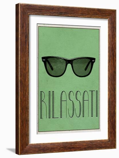 RILASSATI (Italian -  Relax)-null-Framed Premium Giclee Print