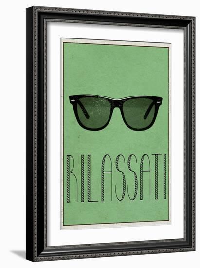 RILASSATI (Italian -  Relax)-null-Framed Premium Giclee Print