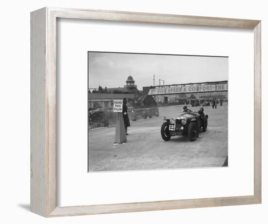 Riley Sprite competing in the JCC Rally, Brooklands, Surrey, 1939-Bill Brunell-Framed Photographic Print