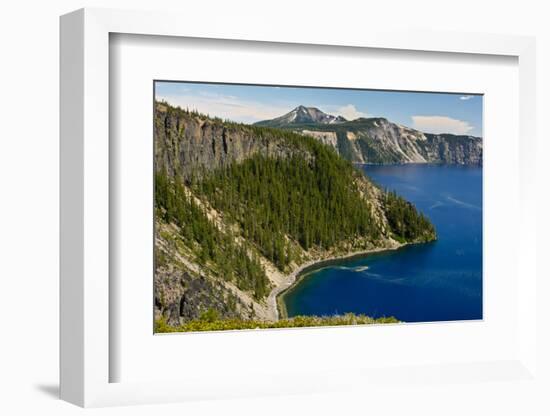 Rim, Crater Lake, Crate Lake National Park, Oregon, USA-Michel Hersen-Framed Photographic Print