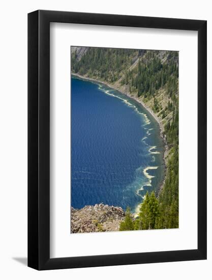 Rim, Crater Lake, Crater Lake National Park, Oregon, USA-Michel Hersen-Framed Photographic Print