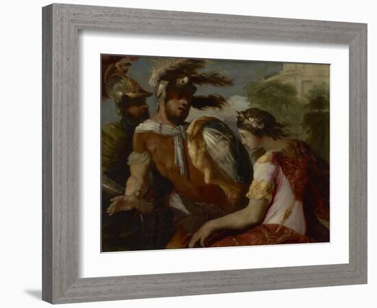 Rinaldo and the Mirror-Shield, c.1650-55-Francesco Maffei-Framed Giclee Print