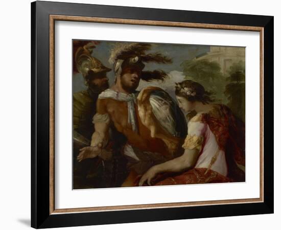 Rinaldo and the Mirror-Shield, c.1650-55-Francesco Maffei-Framed Giclee Print