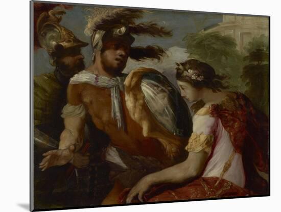 Rinaldo and the Mirror-Shield, c.1650-55-Francesco Maffei-Mounted Giclee Print