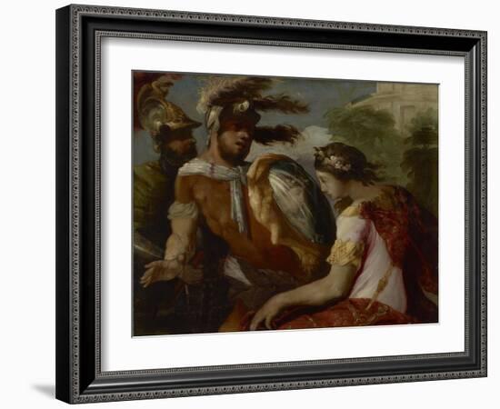 Rinaldo and the Mirror-Shield, c.1650-55-Francesco Maffei-Framed Giclee Print