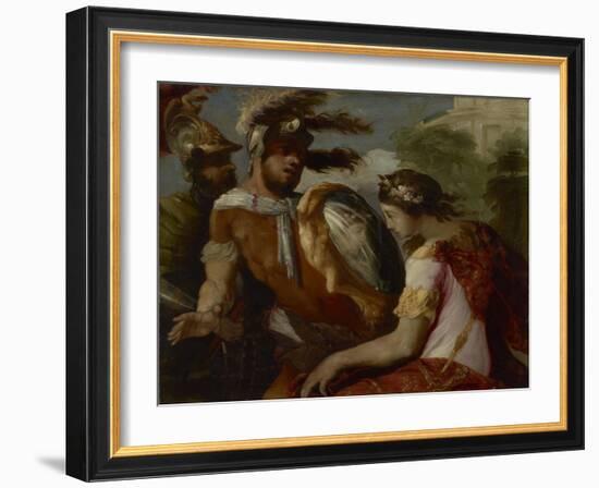 Rinaldo and the Mirror-Shield, c.1650-55-Francesco Maffei-Framed Giclee Print