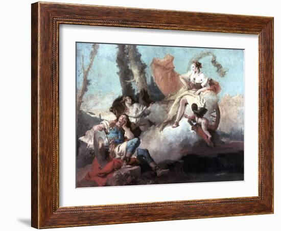 Rinaldo Enchanted by Armida' 1742-1745-Giovanni Battista Tiepolo-Framed Giclee Print