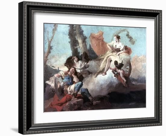 Rinaldo Enchanted by Armida' 1742-1745-Giovanni Battista Tiepolo-Framed Giclee Print