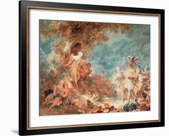 Rinaldo in the Garden of the Palace of Armida-Jean-Honoré Fragonard-Framed Giclee Print