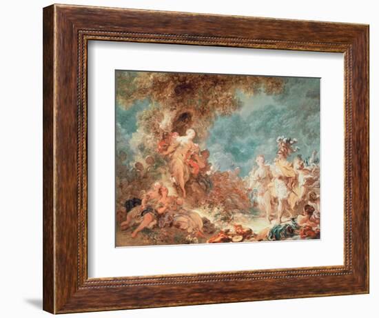 Rinaldo in the Garden of the Palace of Armida-Jean-Honoré Fragonard-Framed Giclee Print