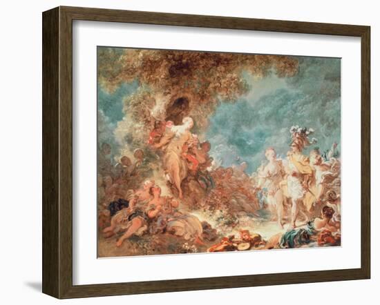 Rinaldo in the Garden of the Palace of Armida-Jean-Honoré Fragonard-Framed Giclee Print