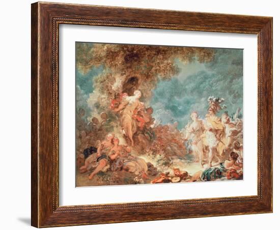 Rinaldo in the Garden of the Palace of Armida-Jean-Honoré Fragonard-Framed Giclee Print