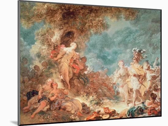 Rinaldo in the Garden of the Palace of Armida-Jean-Honoré Fragonard-Mounted Giclee Print