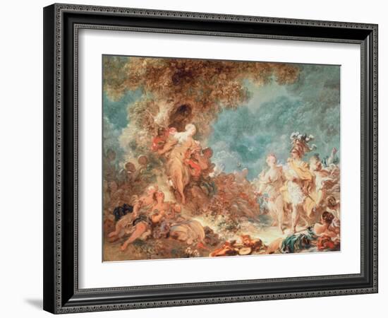 Rinaldo in the Garden of the Palace of Armida-Jean-Honoré Fragonard-Framed Giclee Print