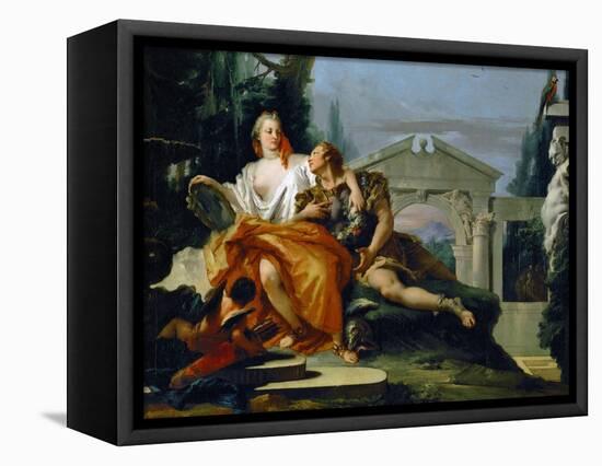 Rinaldo Under the Spell of Armida, from Torquato Tasso's Poem Gerusalemme Liberata-Giovanni Battista Tiepolo-Framed Premier Image Canvas