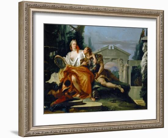 Rinaldo Under the Spell of Armida, from Torquato Tasso's Poem Gerusalemme Liberata-Giovanni Battista Tiepolo-Framed Giclee Print