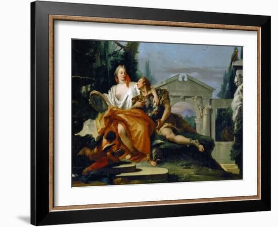 Rinaldo Under the Spell of Armida, from Torquato Tasso's Poem Gerusalemme Liberata-Giovanni Battista Tiepolo-Framed Giclee Print
