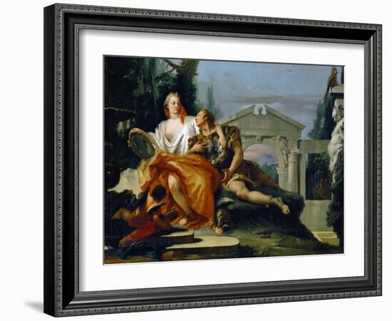 Rinaldo Under the Spell of Armida, from Torquato Tasso's Poem Gerusalemme Liberata-Giovanni Battista Tiepolo-Framed Giclee Print