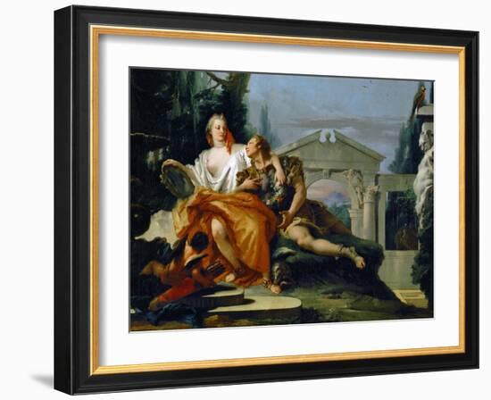 Rinaldo Under the Spell of Armida, from Torquato Tasso's Poem Gerusalemme Liberata-Giovanni Battista Tiepolo-Framed Giclee Print