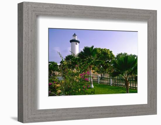 Rincon Lighthouse and Garden, Puerto Rico-George Oze-Framed Photographic Print