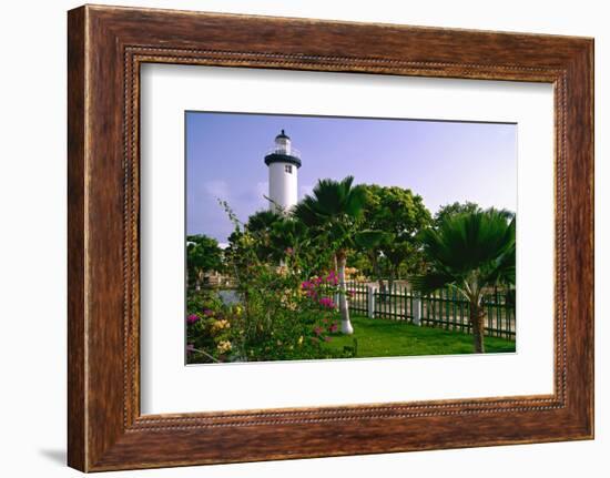 Rincon Lighthouse and Garden, Puerto Rico-George Oze-Framed Photographic Print