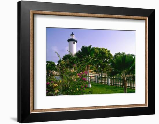 Rincon Lighthouse and Garden, Puerto Rico-George Oze-Framed Photographic Print