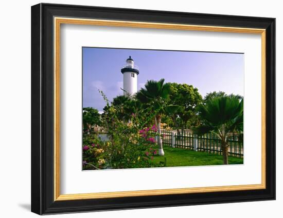 Rincon Lighthouse and Garden, Puerto Rico-George Oze-Framed Photographic Print