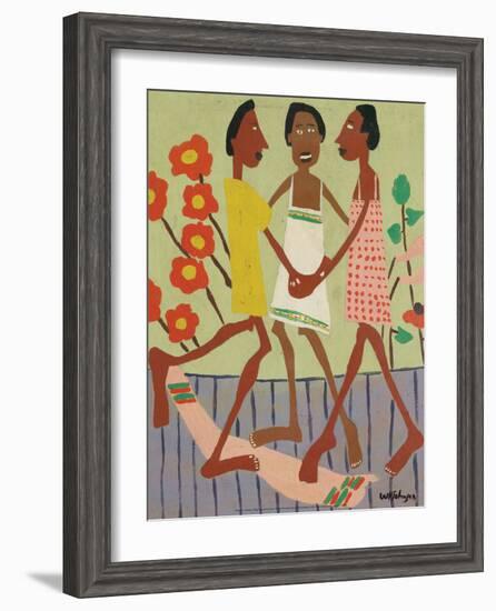 Ring Around the Rosey-William H Johnson-Framed Art Print