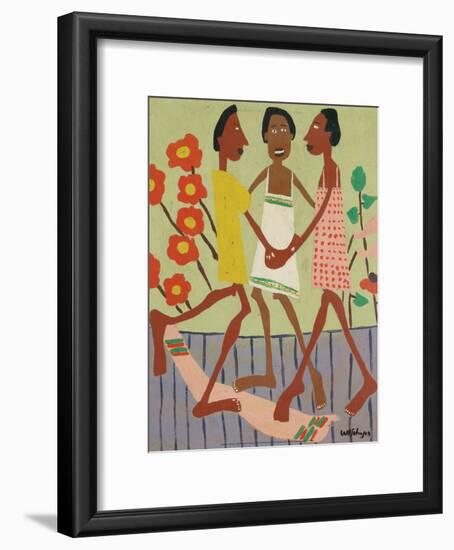 Ring Around the Rosey-William H Johnson-Framed Art Print