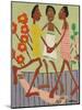 Ring Around the Rosey-William H Johnson-Mounted Art Print