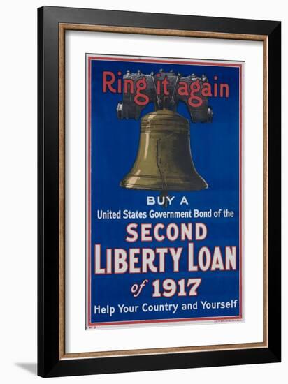 Ring it Again Second Liberty Loan Poster-null-Framed Giclee Print