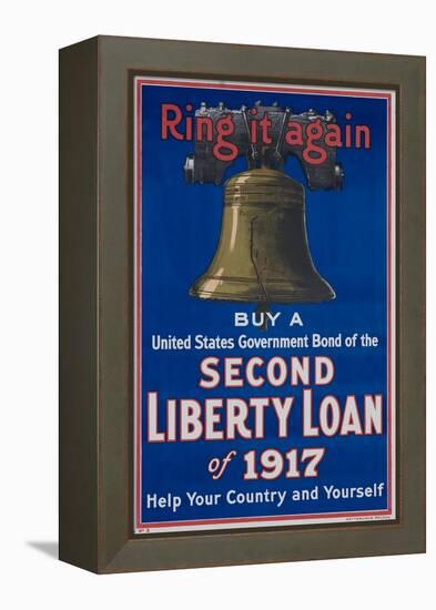 Ring it Again Second Liberty Loan Poster-null-Framed Premier Image Canvas