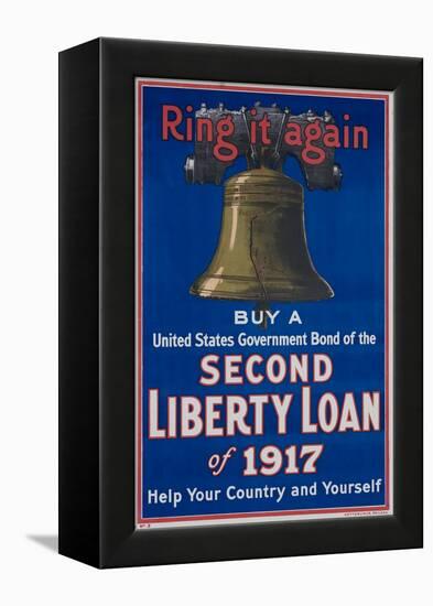 Ring it Again Second Liberty Loan Poster-null-Framed Premier Image Canvas