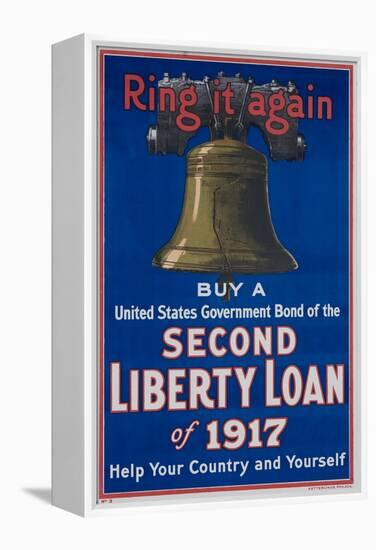 Ring it Again Second Liberty Loan Poster-null-Framed Premier Image Canvas