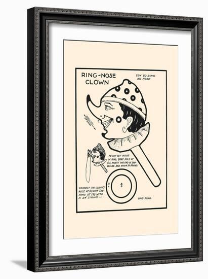 Ring-Nose Clown-Michael C. Dank-Framed Art Print