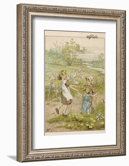 Ring O' Roses circa1880-M. Ellen Edwards-Framed Photographic Print