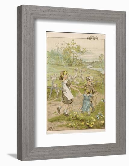 Ring O' Roses circa1880-M. Ellen Edwards-Framed Photographic Print