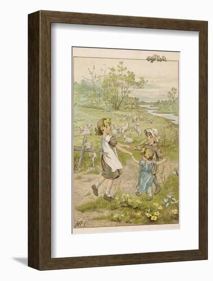 Ring O' Roses circa1880-M. Ellen Edwards-Framed Photographic Print
