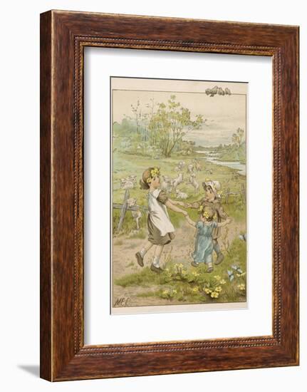 Ring O' Roses circa1880-M. Ellen Edwards-Framed Photographic Print